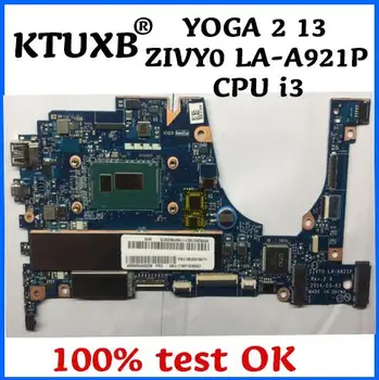 KTUXB ZIVY0 LA-A921P plokštė Lenovo JOGA 2 13 nešiojamojo kompiuterio pagrindinė plokštė CPU i3 4G RAM DDR3 bandymo darbai