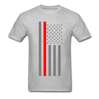 Kuponai Vyrų Marškinėliai Šalies marškinėliai Amerikos Ugniagesiai JAV Vėliava Medvilnės trumpomis Rankovėmis Europos Viršūnių Marškinėlius Hip-Hop Dryžuotų Drabužių