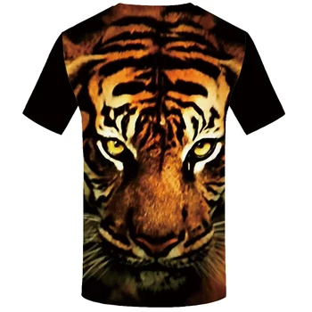 KYKU Tigras marškinėliai Gyvūnų T-shirt Marškinėlius Drabužiai, Drabužiai Plius Dydis Vyrų Juokinga Vyrų Mados O-Kaklo