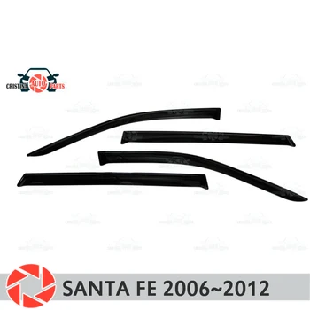 Lango deflektorius, skirtas Hyundai Santa Fe 2006-2012 m. lietaus reflektoriai purvo apsauga automobilio stiliaus dekoro priedai liejimo