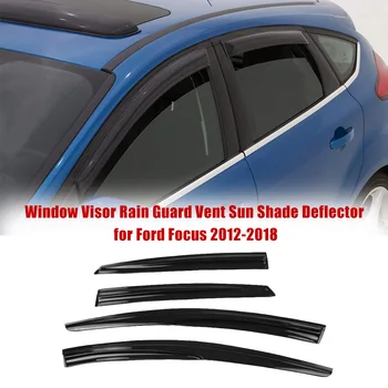 Langų Skydelius Lietaus Apsaugas, Ventiliacijos Saulės Pavėsyje, Deflektorius, skirtas Ford Focus 2012-2018