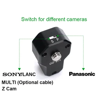 LanParte DSLR fotoaparatas camcoder Nuotolinio LANC REC kontrolės valdiklis 
