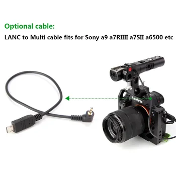 LanParte DSLR fotoaparatas camcoder Nuotolinio LANC REC kontrolės valdiklis 