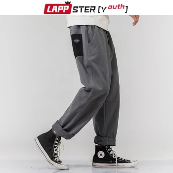 LAPPSTER-Jaunimo ir Vyrų Harajuku Streetwear Haremo Kelnės 2020 M. darbo drabužiai Mens Hip-Hop Kratinys Poilsiu korėjos Atsitiktinis Sweatpants 5XL