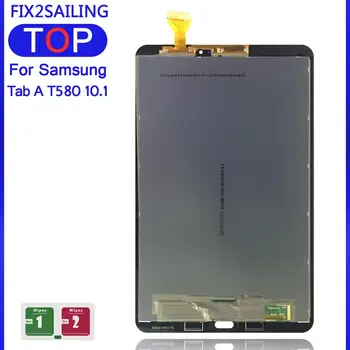 LCD Ekranas su Jutikliniu Ekranu, skaitmeninis keitiklis Jutikliai Visiškai Asamblėja Pultas, Skirtas Samsung GALAXY Tab 10.1 T580 T585 SM-T580 SM-T585