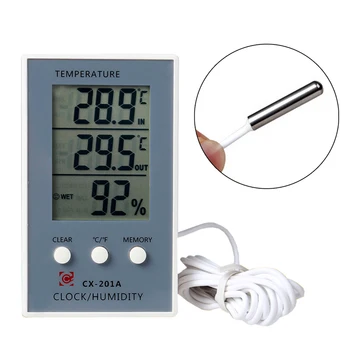 LCD Skaitmeninis Termometras su Drėgmėmačiu Temperatūros, Drėgmės Matuoklis, Testeris