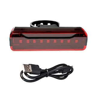 LED Dviračio Uodegos Šviesos Dviračių Saugos Dviračių Įspėjamasis Žibintas Galinis Vandeniui USB Įkrovimo Lemputė Naktį Dviračių Įrangos #LR3