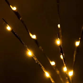 LED Gluosnio Šakos Lempos Gėlių Šviesos 20 Lemputes Namuose Kalėdų Vakarėlį Sodo Dekoro Kalėdų, Gimtadienio Dovana, dovanos