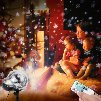 Led Kalėdų Žiburiai, Lauko Sningant Projektoriaus Lemputė Su Nuotolinio Valdymo Siena Plovimo Dėmesio Papuošalai Namuose Šalis
