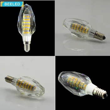 LED Lemputė Lemputė 5W E14 7W 220V Kristalo lempa sietynas Kambarį Energijos Taupymo lentelė lemputės