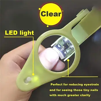 LED Šviesos Didinamojo Stiklo Nagų Žirklės Super Aišku, Apšviestas Žirklės, skirtos Vyresnio amžiaus Vaikams Gera Priemonė