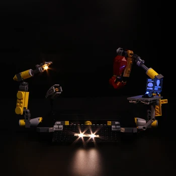 Led Šviesos Rinkinys Lego 76105 Suderinama 07101 Geležinis Žmogus Hulkbuster Nustatyti, Statyba Blokai, Plytos Žaislai(LED šviesos+Baterijos langelį)