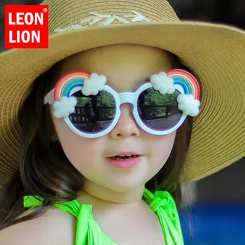 LeonLion 2021 Mielas Retro Akiniai Nuo Saulės Vaikams Turas Gėlių Akiniai Mergaičių/Berniukų Prabangūs Akiniai Vaikams Gafas De Sol Hombre