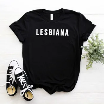 Lesbiana Moterų marškinėlius Medvilnės Atsitiktinis Juokingi marškinėliai Lady Mergina Viršuje Tee Hipster Lašas Laivas NA-133