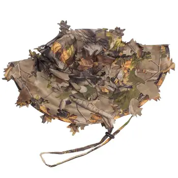 LIBERWOOD Džiunglių Sniper hat 3D Nekilnojamojo Medžių lapų Camo Medžioklės skrybėlės bžūp Airsoft kepurės rudenį lapų Paslėptą Kamufliažas medžiotojas Šaudymas iš lanko bžūp
