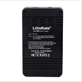 Lii-500 18650 Lcd Ekranas Įkroviklis 26650 21700 14500 10440 4 Slots Nimh, Li-Ion Smart Universal Baterija, Įkroviklis