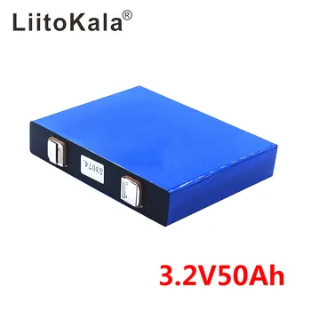 LiitoKala 3.2 v 50Ah LifePo4 baterija ličio 150A 3C didelio nutekėjimo, 
