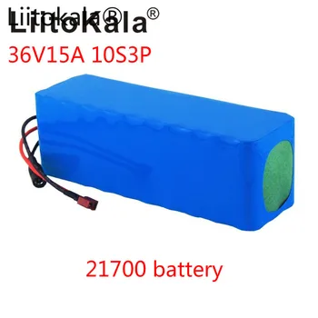 LiitoKala 36V 15Ah baterija 21700 5000mah 10S3P baterija 500W didelės galios baterija 42V 15000mAh Ebike elektrinių dviračių (BMS)