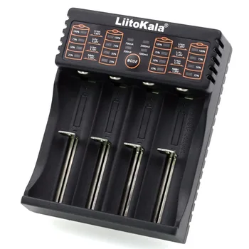 Liitokala Lii-402 baterijos kroviklis, baterija 18650), 3,7 V 3.2 V 3.85 V 26650 14500 21700 16340 ličio baterijos NiMH