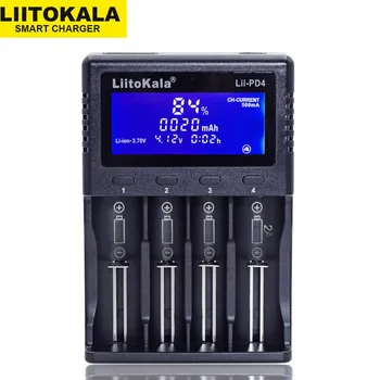 LiitoKala Lii-PD4 baterijos Įkroviklio 18650 26650 21700 18350 AA AAA), 3,7 V/3.2 V/1.2 V/ ličio baterijos NiMH