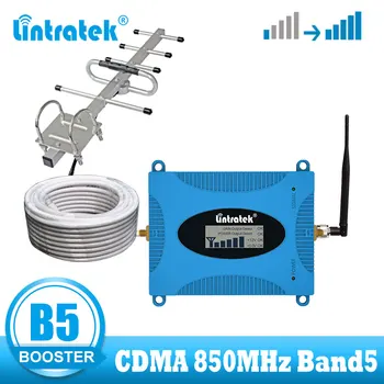 Lintratek Juosta 5 CDMA Signalo kartotuvų mobilusis telefonas priedai, mobiliųjų telefonų UMTS 850 mhz 2g/3g Signalo Stiprintuvas Stiprintuvas +antena rinkinys