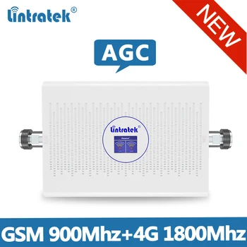 Lintretek 2019 NAUJAS GSM 900 Kartotuvas 4G 1800 Signalo Stiprintuvas GSM 4G LTE Ampli 4G 2G AGC Stiprintuvas Dual Band 70dB Kartotuvas 900 1800