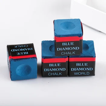 Longoni Blue Diamond Kreida Aukštos kokybės Biliardas Riebiai Pobūdžio Baseinas, snukerio biliardo lazdas kreidelės lengva milteliai Biliardo aksesuarai