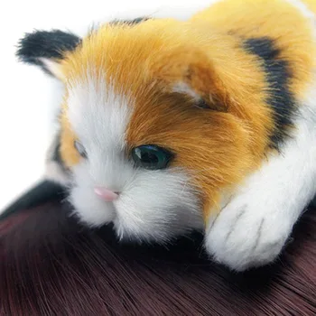 Lovely Cat Lankelis Flannelette Pliušinis Kačiukas HairBand Helovinas Chirsmas Šalies Šukuosena Plaukų Aksesuarai Mergaitėms