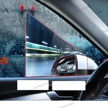 Lsrtw2017 Nano Automobilio galinio vaizdo Priekinio Lango Lietus Atspalvis Filmas HD Filmas Audi Q3 A3 Q7 Aksesuarai anti-vandens aplinkosaugos ¾enklelis
