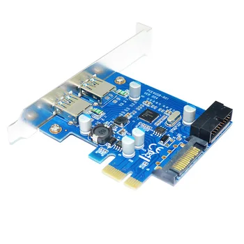 Lt-Labs 4 Port PCIE PCI-e, USB 3.0 (2 x Type A+ 20 Pin Vidaus) Plėtros Kortelę Hub PCI Express Card Adapter w/ SATA Maitinimo