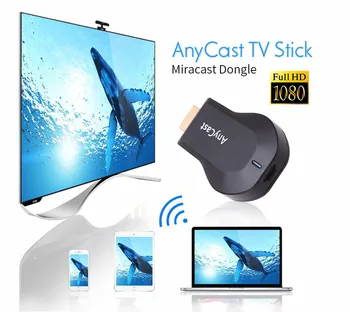 M2 tv stick Anycast Plius Miracast Belaidis HDMI suderinamus 1080p TV Stick adapteris Wifi Ekranas Veidrodis dongle Imtuvą
