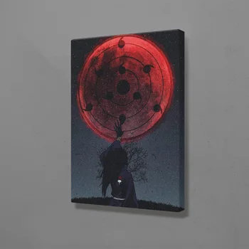 Madara Uchiha Naruto simbolių plakatas medinio rėmo Dažymas Sienų Apdailai Menas Drobė nuotraukas Kambarį Namuose Miegamojo Puošimas