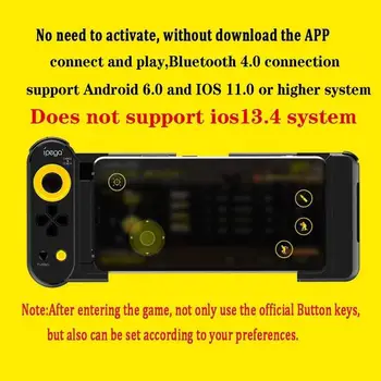 Mados Belaidžio 4.0 Mobile Gamepad Valdytojas PUBG Kreiptuku S10+ NOTE9 IPhone XR XS Telefono 11 Labiausiai IOS/Android Smartfon