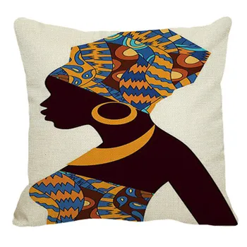 Mados Dizaino Afrikos Meno Tapybos Įspūdį Egzotinių Apdailos Stiliaus Sofa Mesti Pagalvę Padengti Medvilnės Skalbiniai, Aliejus, Dažymo Pagalvėlės