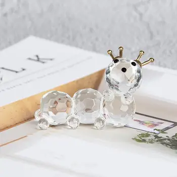 Mados Mielas Kristalų Figūrėlės Ornamentu Stiklo Vabzdžių Namų Stalo Apdaila-Geriausia Dovana Draugams