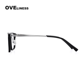 Mados Optiniai Akinių Rėmeliai, skirti Vyrams, moterims, Retro Aikštėje akinių rėmeliai Trumparegystė Recepto akinius TR90 akiniai Akiniai