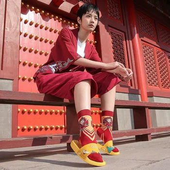 Mados Vasaros Skaidres Moterų Šlepetės Kinų Stiliaus Minkštas Vienintelis Paplūdimys Vonios Kambarys Sandalai Vyrams Ponios Pora Mergaičių Batai Zapatillas