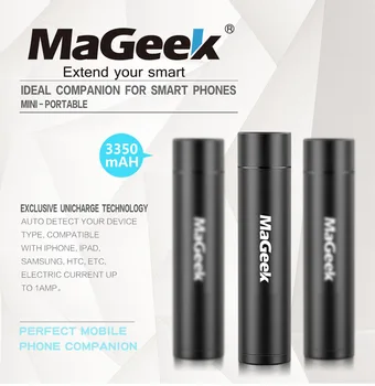 MaGeek 3350mAh Nešiojamų Kroviklį Power Bank Atsarginės Elektros Išorinę Bateriją, skirta iPhone Samsung 