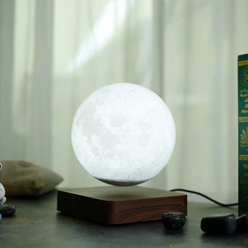 Magnetic Levitation LED Mėnulis Naktį Šviesos 3D Spausdinimo Crntic Valentino Diena eative Gimtadienio Dovana RomaTouch Jungiklis Namų Dekoro