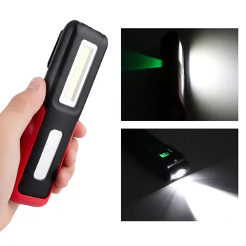 Magnetinio COB LED Žibintuvėlis Darbo Kontrolės Lemputė USB Įkrovimo Kabinti Žibinto Lempa, Built-in Baterija 1200mAh