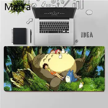 Maiya Aukščiausios Kokybės Mano Kaimynas Totoro Unikalų Darbalaukio Trinkelėmis Žaidimo Kilimėlis Nemokamas Pristatymas Didelis, Mouse Pad Klaviatūros Kilimėlis