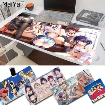 Maiya Nauja K-On! Sexy merginos Japonijos Anime Patvarus Guminis Pelės Kilimėlis, Padas Guma KOMPIUTERIO, Kompiuterinių Žaidimų kilimėlis