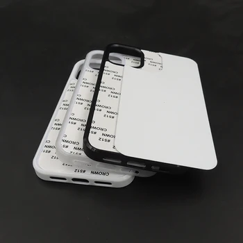 MANNIYA iphone 12 mini/12/12 pro/12 pro max Blank Sublimacijos TPU+PC guminis telefono dėklas su Aliuminio įdėklais, 100vnt/daug