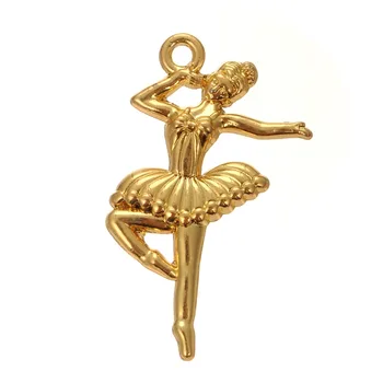 Mano forma, aukso spalva baleto pakabukai derliaus elegantiškas balerinos mergina dovana šokėja Žavesio Šokių Mergina Paveikslas 
