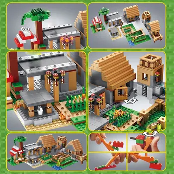 Mano Pasaulis Ūkio Kotedžas Pastato legoINGlys Blokai Suderinama Namai Duomenys Plytų Rinkinius, Žaislus Vaikams Brithday Vaikų Dovanų
