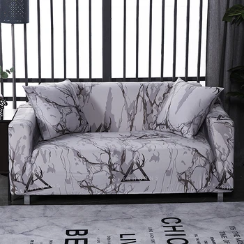 Marmuro sofa cover spandex už kambarį elastinga medžiaga dukart sėdynės sofa loveseat kėdžių užvalkalai, sofos apima