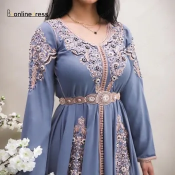 Maroko Kaftan Vakaro Suknelės 2020 Nėrinių Appliques Mamos Suknelė arabų Musulmonų ypatinga Proga Užsakymą chalatas de soiree