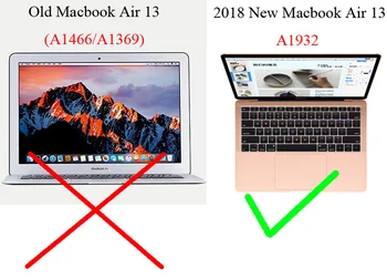 Matinė Spalva Atveju 2018 Macbook Air 13.3 A1932 Padengti Rubisafe Naujas MacbookAir 13 colių Raštas Rankovės Shell Air13 13.3