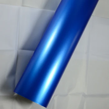 Matt Automobilių Kėbulo Kino transporto priemonės wrap kainodaros vinilo su Oro Burbulas 1.52x30m/roll blue Pearl