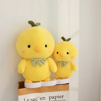 Mažai geltona vištienos statulėlės didelis riebalų super minkštas geltona viščiukų mielas pagalvę pliušinis žaislas aukštos kokybės specialios gimtadienio dovana vaikams